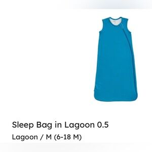 Kyte BABY Sleep Bag, Lagoon, 0.5 TOG / Sz M (6-18 mo)